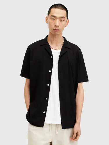 AllSaints Hudson Short Sleeve Shirt - Black - Male