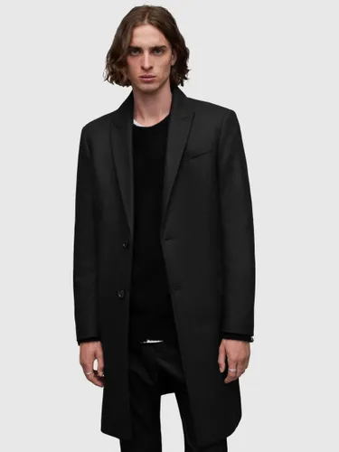 AllSaints Jemison Wool Blend Coat - Black - Male