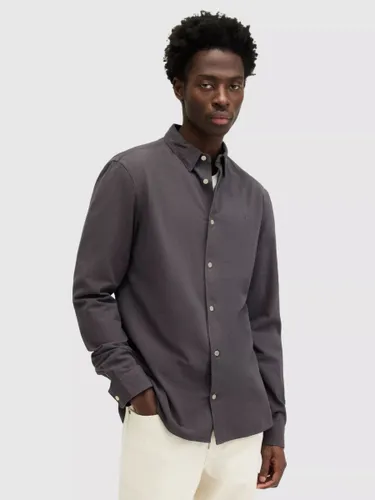 AllSaints Lovell Shirt, Shaded Grey - Shaded Grey - Male