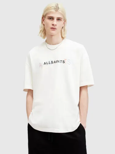 AllSaints Nevada Short Sleeve Crew T-Shirt, Avalon White - Avalon White - Male