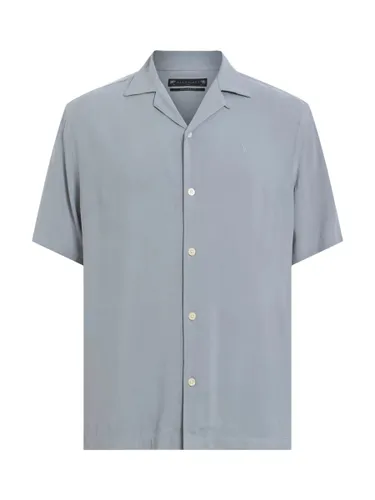 AllSaints Venice Short Sleeve Shirt - Skyline Grey - Male