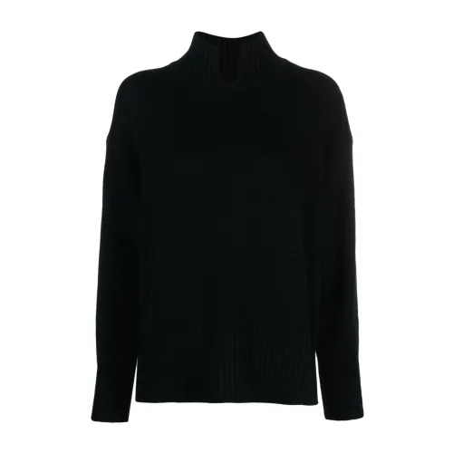 Allude , Black Sweatshirts for Women Aw23 ,Black female, Sizes:
