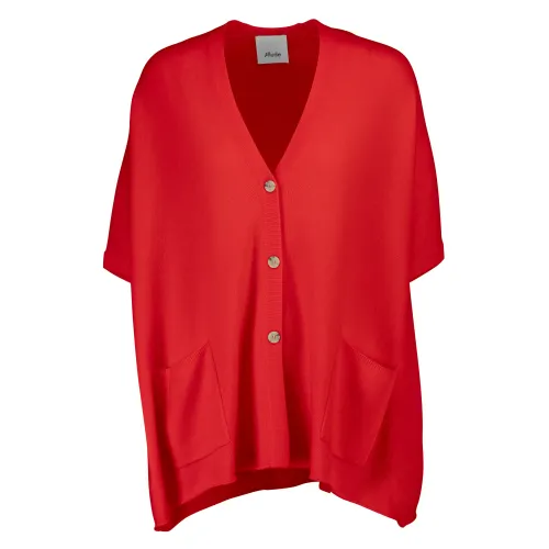 Allude , Cardigan ,Red female, Sizes: