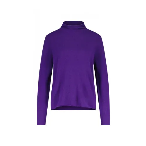 Allude , Luxurious Cashmere Turtleneck ,Purple female, Sizes: