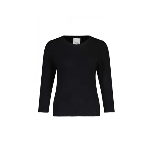 Allude , Luxurious Wool-Cashmere Pullover ,Black female, Sizes: