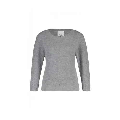 Allude , Luxurious Wool-Cashmere Pullover ,Gray female, Sizes: