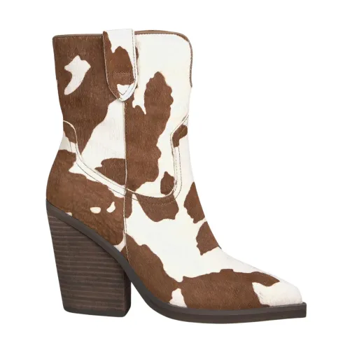Alma EN Pena , Cowboy Leather Ankle Boots ,Brown female, Sizes: