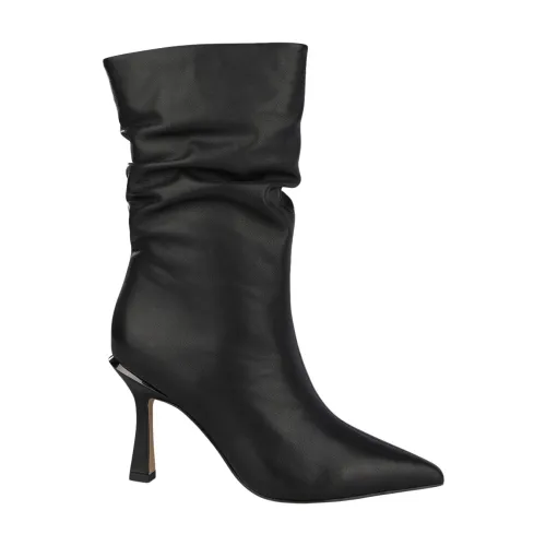 Alma EN Pena , Genuine Leather Pointed Toe Ankle Boots ,Black female, Sizes: