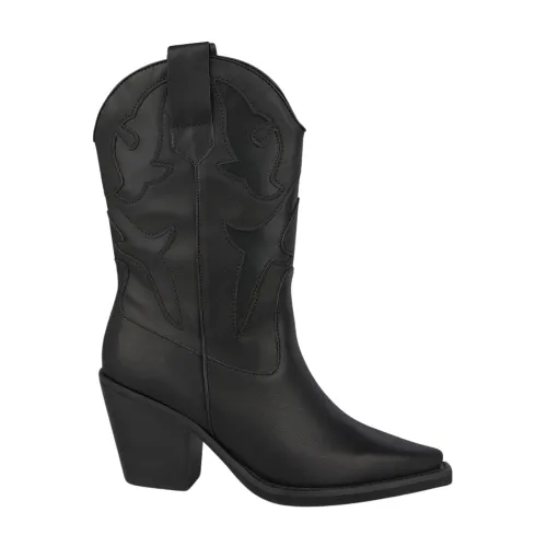 Alma EN Pena , Pointed Toe Leather Boots ,Black female, Sizes: