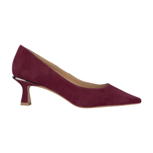 Alma EN Pena , Pointed Toe Leather Pumps and Loafers ,Red female, Sizes: