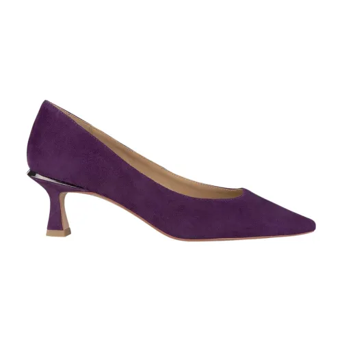 Alma EN Pena , Pointed Toe Leather Pumps ,Purple female, Sizes: