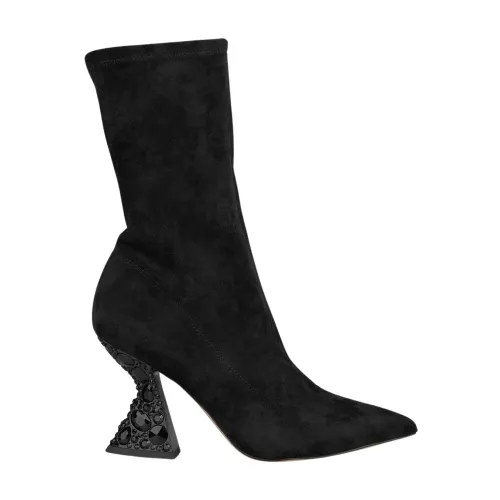 Alma EN Pena , Pointed Toe Mid-Calf Boots ,Black female, Sizes: