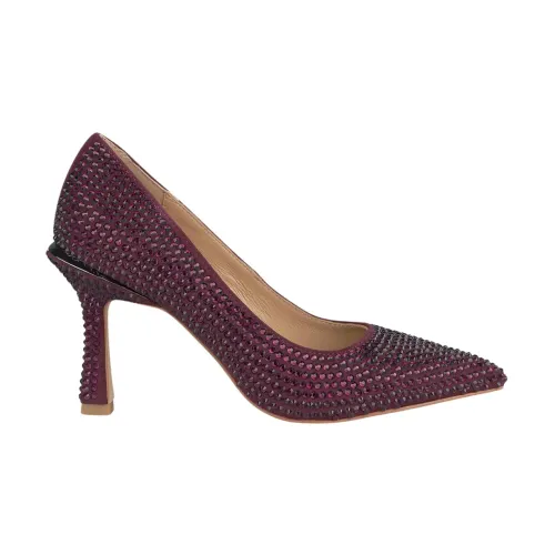 Alma EN Pena , Sparkling stiletto pumps with pointed toe ,Red female, Sizes: