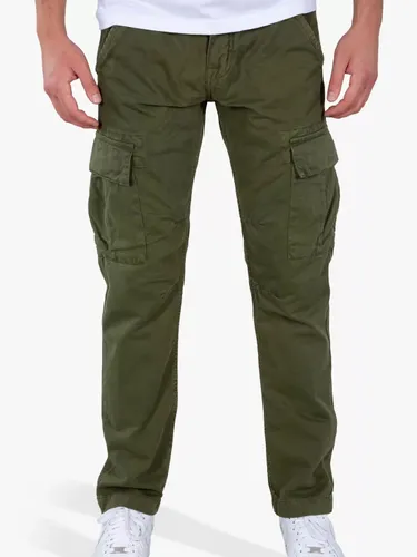 Alpha Industries Agent Cargo Trousers - Dark Olive - Male
