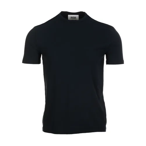 Alpha Studio , Blue T-shirts and Polos ,Blue male, Sizes: