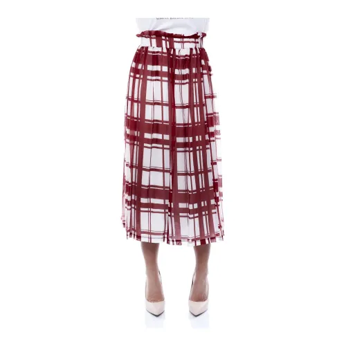 Alpha Studio , Jersey Skirt ,White female, Sizes:
