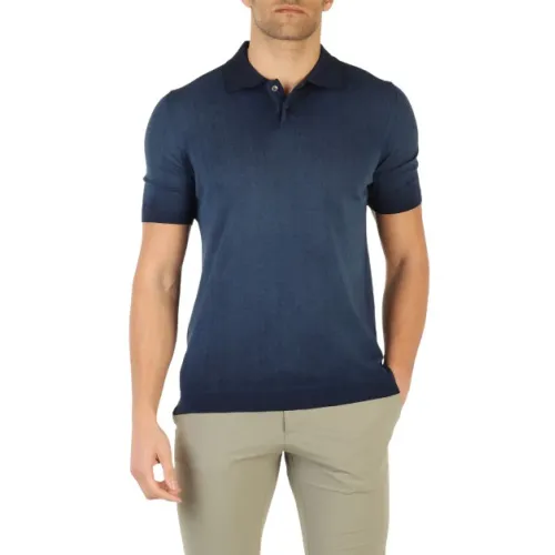 Alpha Studio , Polo Shirts ,Blue male, Sizes: