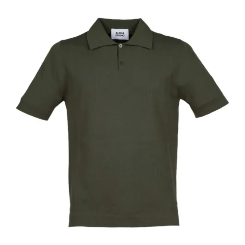 Alpha Studio , Polo Shirts ,Green male, Sizes:
