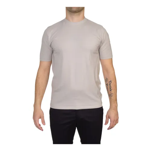 Alpha Studio , T-shirt ,Gray male, Sizes: