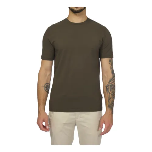 Alpha Studio , T-Shirts ,Green male, Sizes: