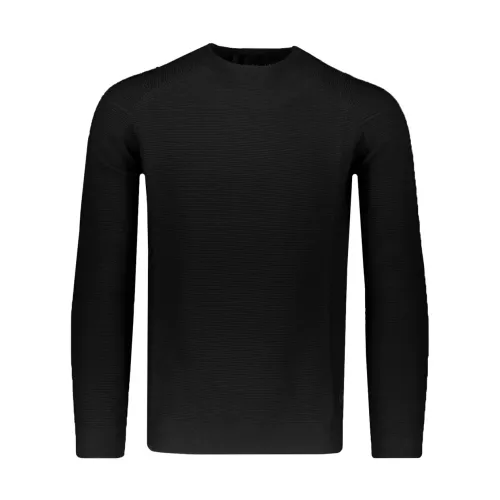 AlphaTauri , Black Sweaters with 3D Knit Technology ,Black male, Sizes: