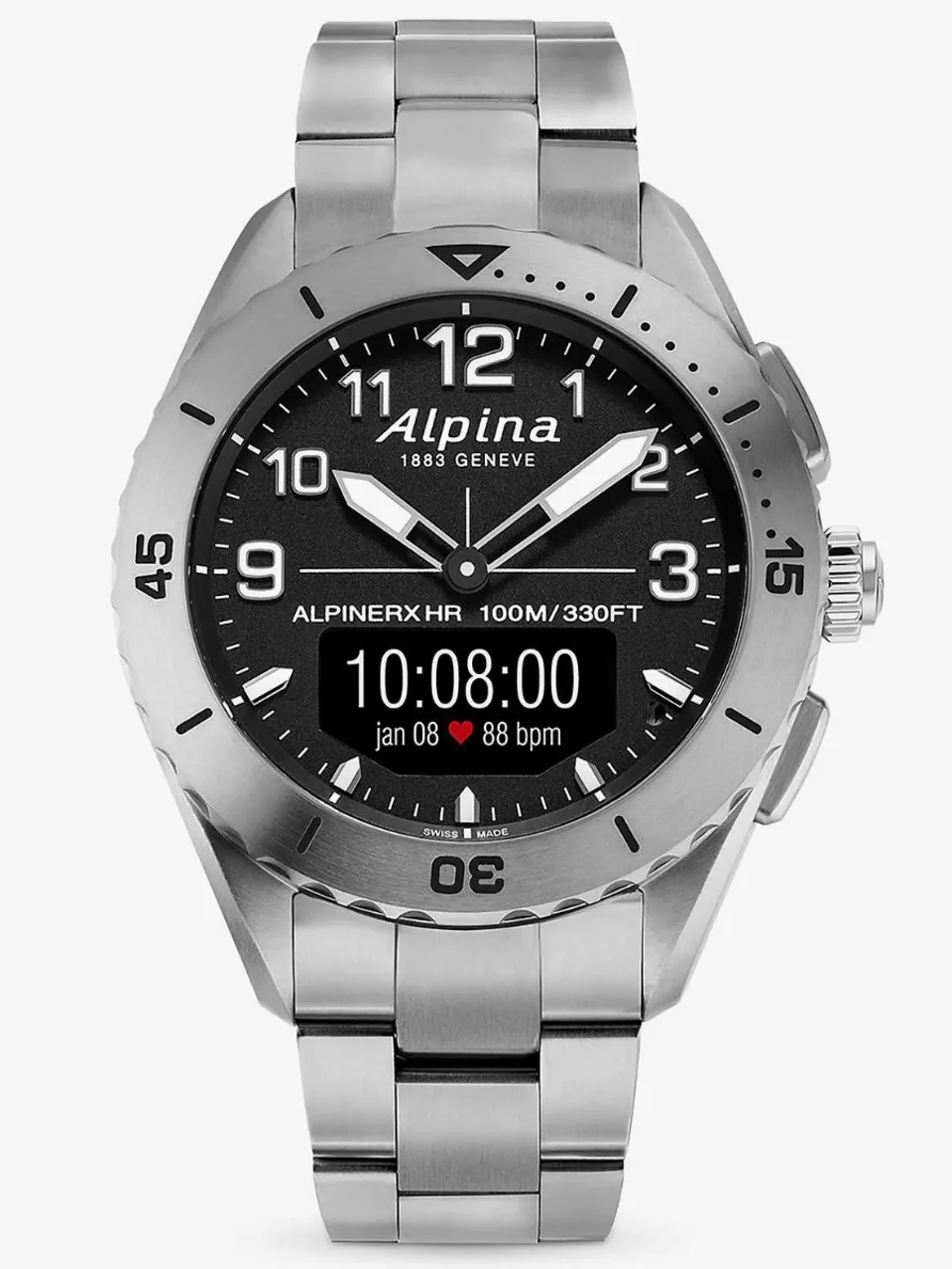 ALPINA AlpinerX Alive Titanium Smartwatch AL284LBBW5TAQ1B