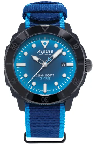 Alpina Watch Seastrong Diver Gyre Smoked Blue Mens D