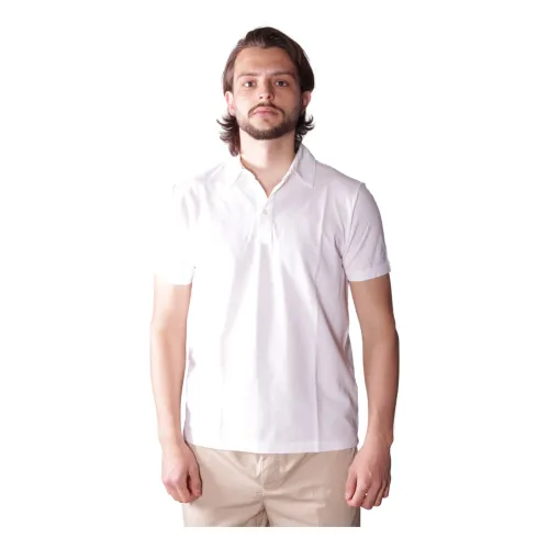 Altea , Polo Smith Cotton Jersey ,White male, Sizes: