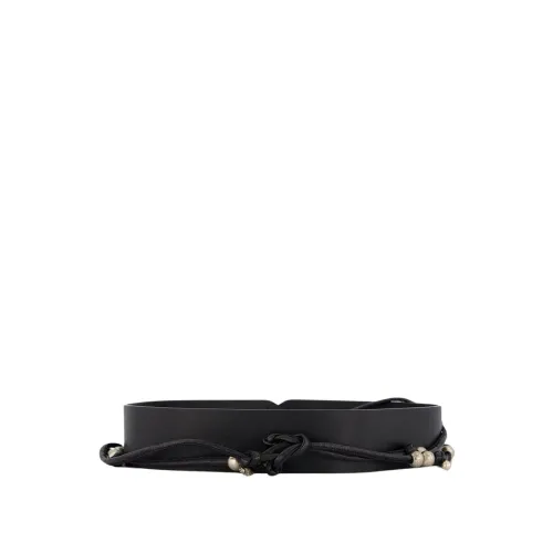 Altuzarra , Embellished Tie Leather Belt ,Black female, Sizes: