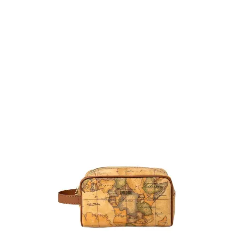 Alviero Martini 1a Classe , Mens Beauty Pouch - Spring/Summer Collection ,Beige male, Sizes: ONE SIZE