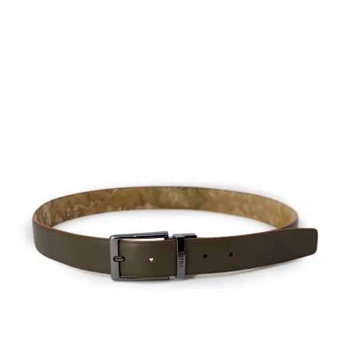 Alviero Martini 1a Classe , Reversible Men's Belt Spring/Summer Collection ,Green male, Sizes: