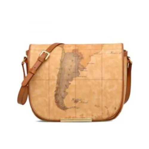 Alviero Martini 1a Classe , Women Shoulder Bag with Geo Clic Print ,Brown female, Sizes: ONE SIZE