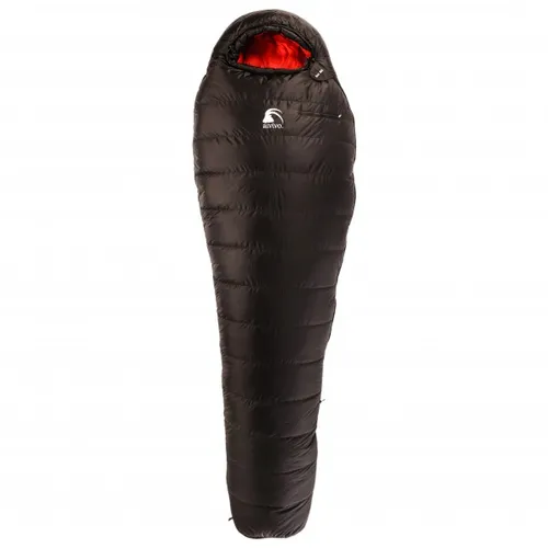 Alvivo - Ibex 900 - Down sleeping bag size 225 cm, black/brown