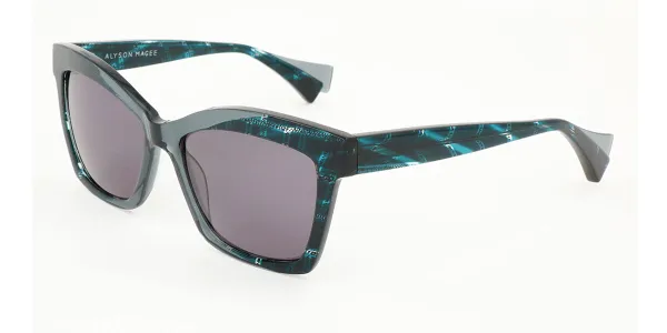 Alyson Magee AM5010 969 Women's Sunglasses Blue Size 56
