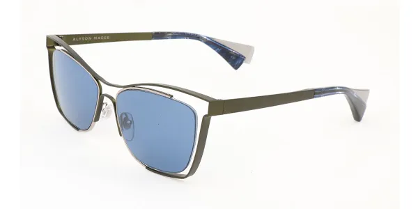 Alyson Magee AM7011 001 Women's Sunglasses Grey Size 54
