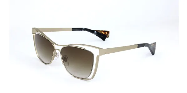 Alyson Magee AM7011 407 Women's Sunglasses Gold Size 54