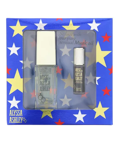 Alyssa Ashley Unisex Musk Eau De Toilette 50ml + Parfum Oil 7.5ml Gift Set - Rose - One Size