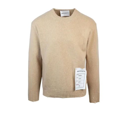 Amaránto , Beige Sweaters for Men ,Beige male, Sizes: