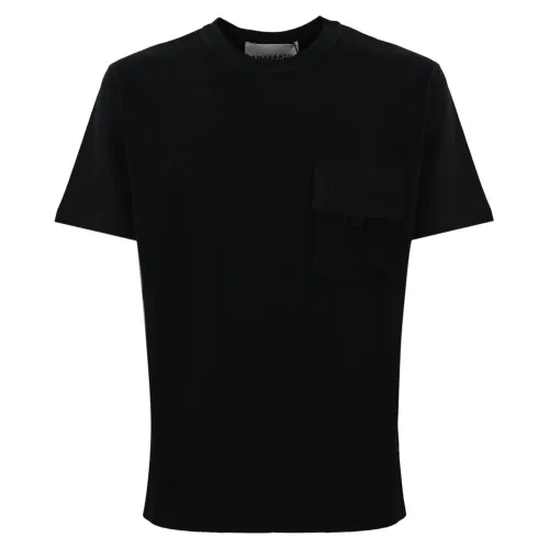 Amaránto , Black T-shirts and Polos Collection ,Black male, Sizes: