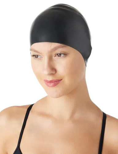 Amazon Basics Unisex Wrinkle-Free Silicone Swim Caps