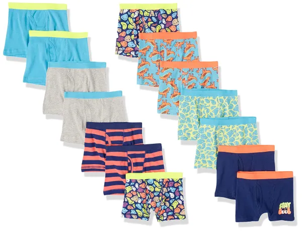Amazon Essentials Boys' Cotton Trunks (Previously Spotted