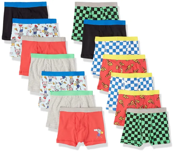 Amazon Essentials Boys' Cotton Trunks (Previously Spotted