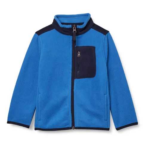 Amazon Essentials Boys' Polar Fleece Full-Zip Mock Jacket