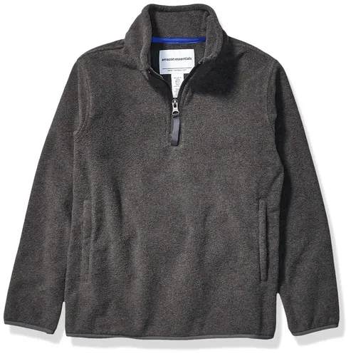Amazon Essentials Boys' Polar Fleece Quarter-Zip Pullover