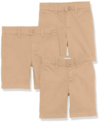 Amazon Essentials Boys' Uniform Woven Flat-Front Shorts