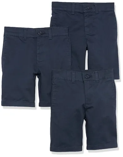 Amazon Essentials Boys' Uniform Woven Flat-Front Shorts
