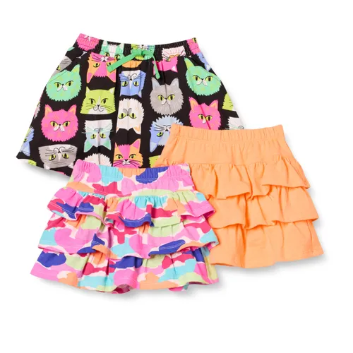 Amazon Essentials Girls' Knitted Ruffle Skort Skirts