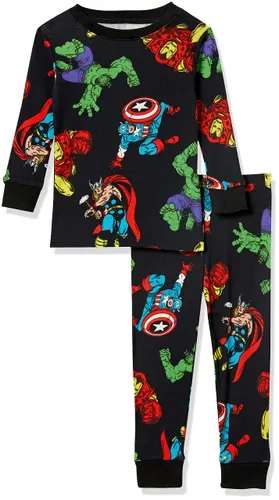 Amazon Essentials Marvel Boys' Snug-Fit Pyjama Sleep Sets