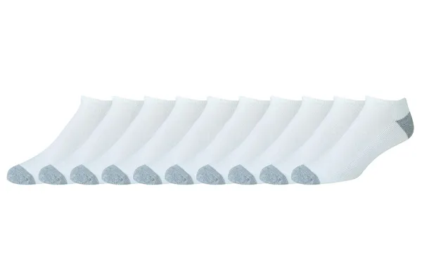 Amazon Essentials Men's Cotton Half-Cushioned Low-Cut Socks