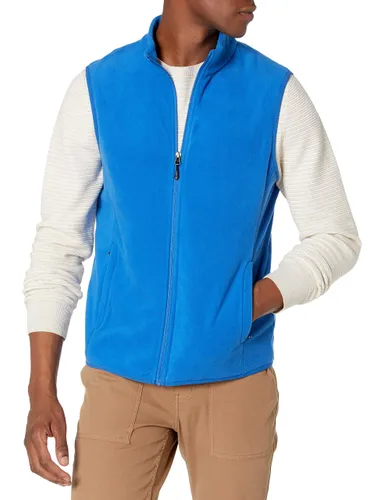 Amazon Essentials Men's Full-Zip Polar Fleece Vest